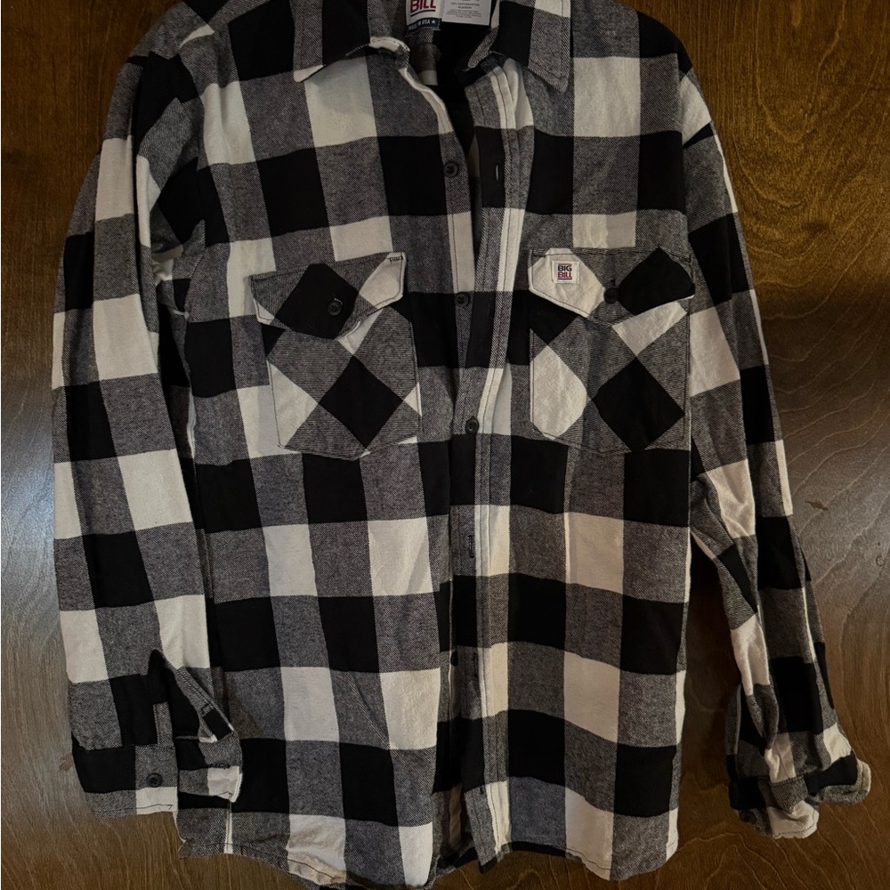 Big Bill Black and White Checkered Men's Shirt